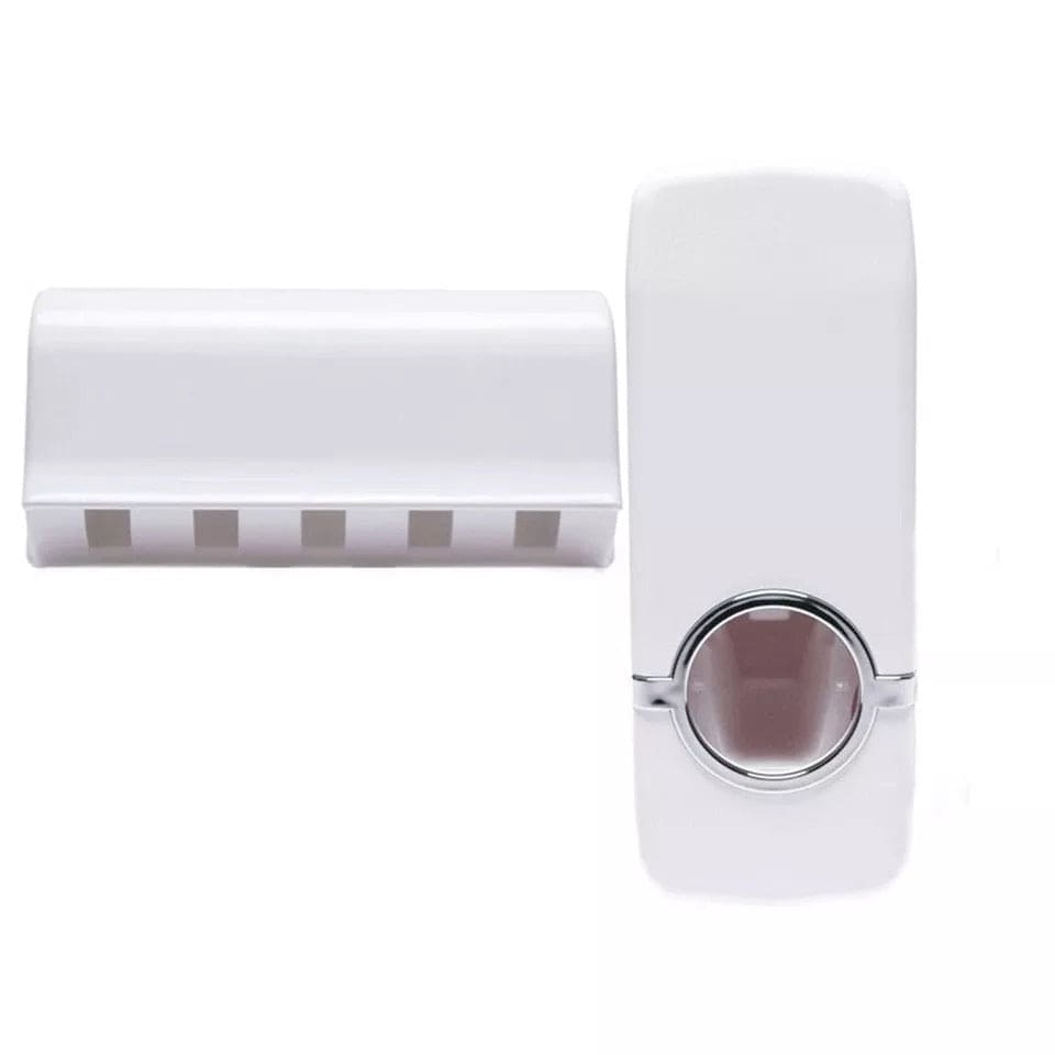 Automatic Toothpaste Dispenser Set, Toothpaste Squeezer, Hands Free Toothpaste Dispenser, Toothbrush Holder Automatic Toothpaste Dispenser Set, Toothpaste Squeezer, Hands Free Toothpaste Dispenser, Toothbrush Holder